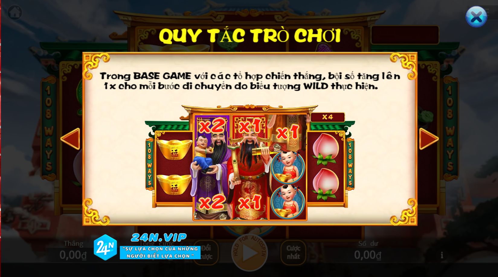 Tính Năng Free Game trong Slot Fu Lu Shou tại Nhà Cái 24N